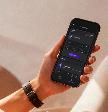 Phone showing social dashboard